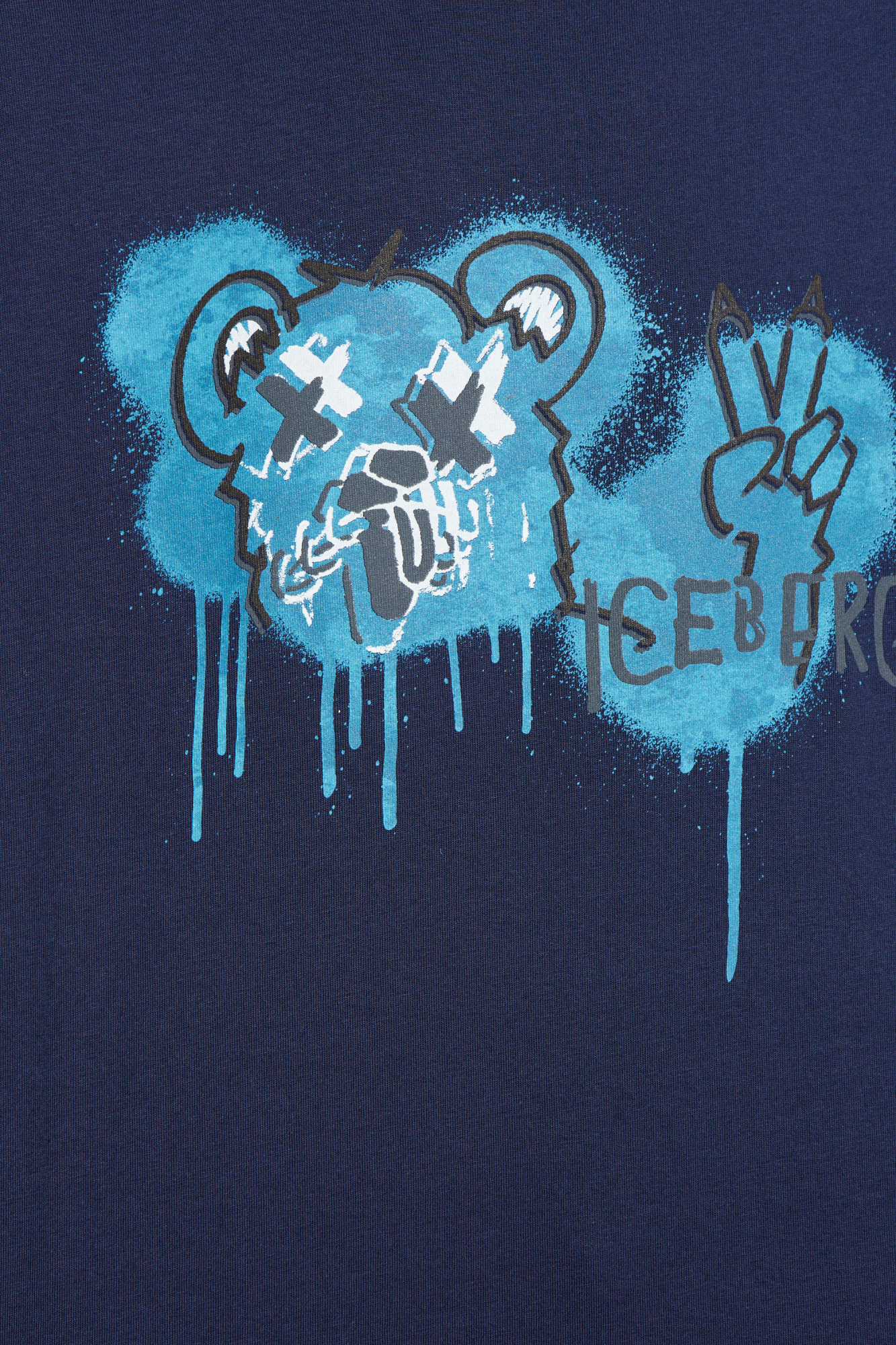 Tシャツ・カットソー ICEBERG Men T-shirt Blue F0116318 6479 Iceberg T-shirt with print | Men's Clothing | Vitkac